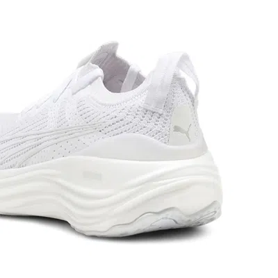 Puma Foreverrun Nitro Knit Sneakers In White In White