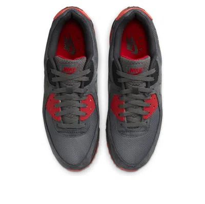 Nike Air Max 90 Smoke Grey Fire Red In Gray