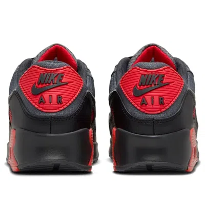 Nike Air Max 90 Smoke Grey Fire Red In Gray