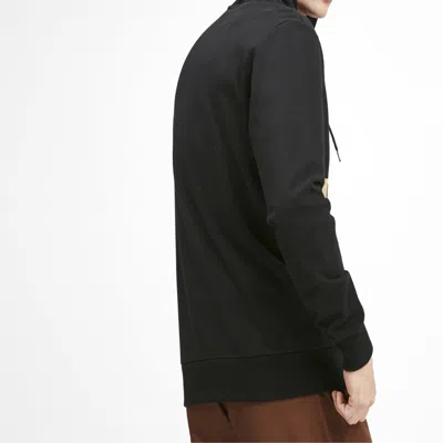 Puma Classics Gold Color Logo Knit Pullover Black