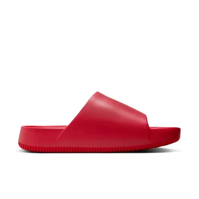 Nike Calm Slide Sandal In Red