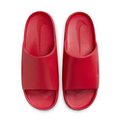 Nike Calm Slide Sandal In Red