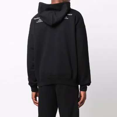 Off-white Fw21 Pattern Alphabet Printing Drawstring Pullover Version Black