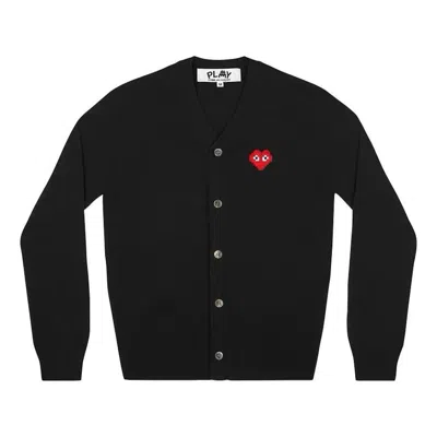Comme Des Garçons Play (wmns) Comme Des Garcons Play Cardigan Invader Emblem 'black'