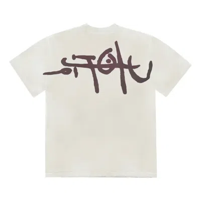 Travis Scott X Kaws Utopia I T-shirt 'white' In Neutral