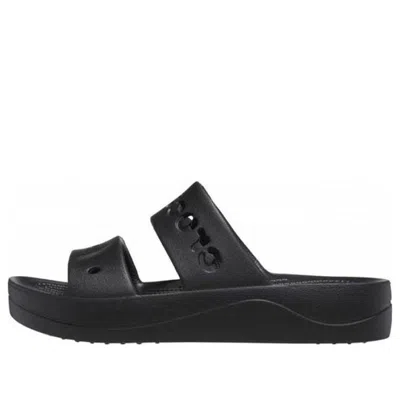 Crocs Baya Platform Sandals Women Black 6