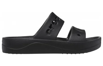 Crocs Baya Platform Sandals Women Black 6