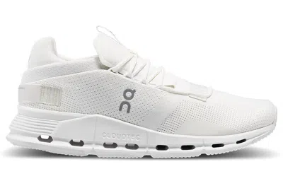 On Cloudnova Lace-up Sneakers In White