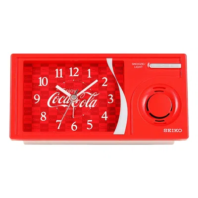 Seiko X Coca Cola Mute Music Alarm Clock Red