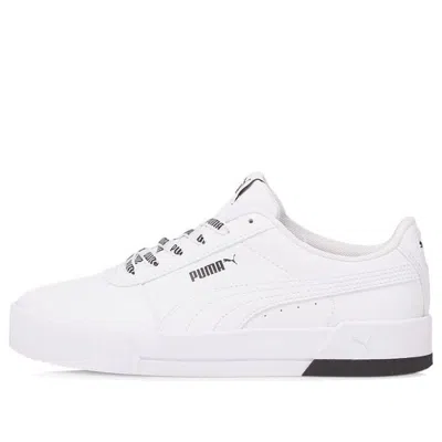 Puma (wmns)  Carina Logomania Sneakers White/black In Multi