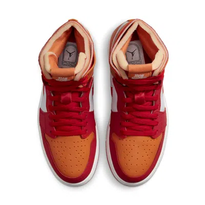 Air Jordan (wmns)  1 Zoom Air Comfort 'fire Red Hot Curry' In Multi