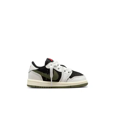 Air Jordan (td)  1 Retro Low Og Sp X Travis Scott  'olive' In White