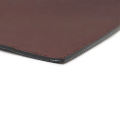 Pre-owned Hermes Bordeaux Leather Clutch Bag ()