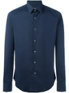 Theory Long-sleeved Shirt In Blue