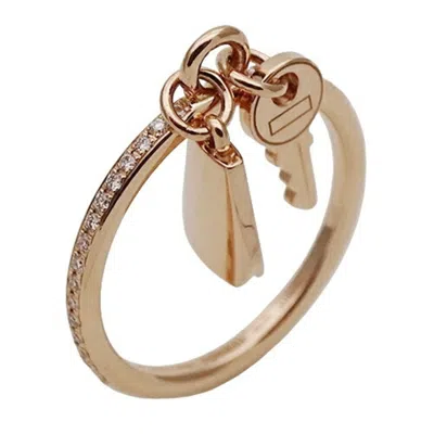 Pre-owned Hermes Pink Gold Pink Gold (18k) Band Ring ()
