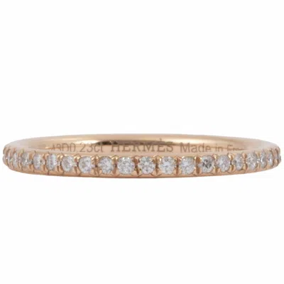 Pre-owned Hermes Pink Gold Pink Gold (18k) Wedding Ring ()