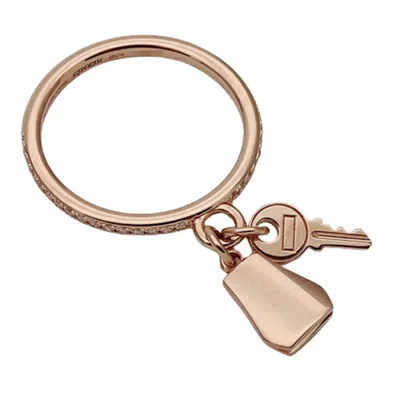 Pre-owned Hermes Pink Gold Pink Gold (18k) Band Ring ()
