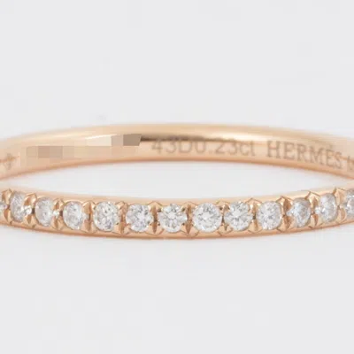 Pre-owned Hermes Pink Gold Pink Gold (18k) Wedding Ring ()