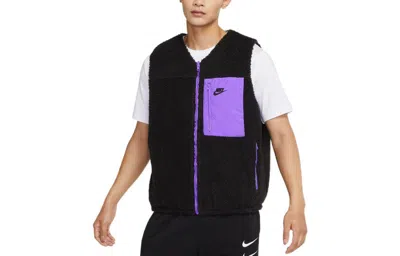 Nike Club+ Reversible Winterized Vest 'purple Black' In Blue
