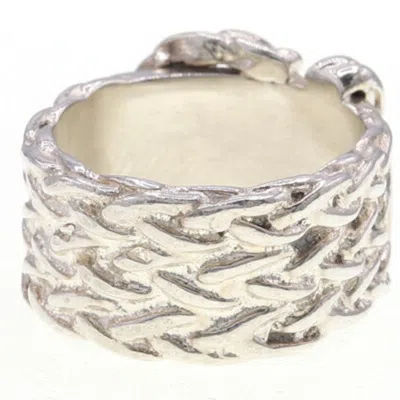 Pre-owned Hermes Silver Silver 925 Band Ring ()