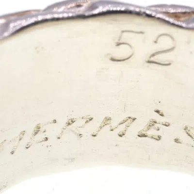 Pre-owned Hermes Silver Silver 925 Band Ring ()