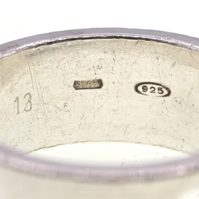 Pre-owned Hermes Silver Silver 925 Band Ring ()