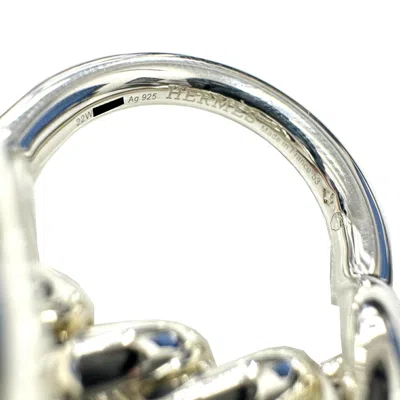 Pre-owned Hermes Silver Silver 925 Band Ring ()