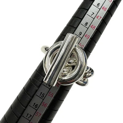 Pre-owned Hermes Silver Silver 925 Band Ring ()