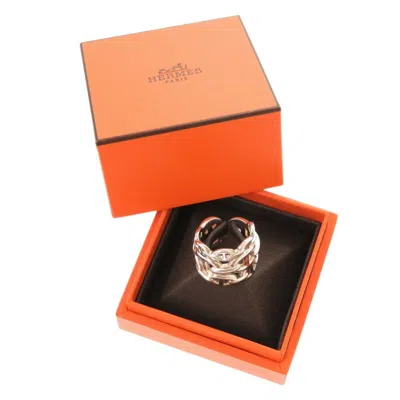 Pre-owned Hermes Silver Silver 925 Band Ring ()