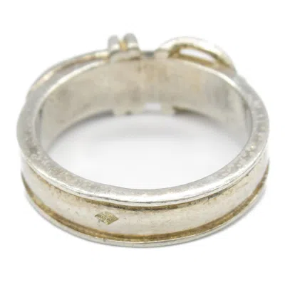 Pre-owned Hermes Silver Silver 925 Band Ring ()