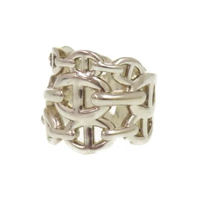 Pre-owned Hermes Silver Silver 925 Band Ring ()