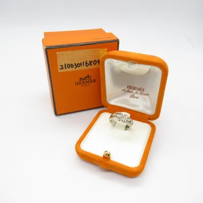 Pre-owned Hermes Silver Silver 925 Band Ring ()