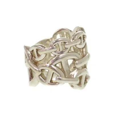 Pre-owned Hermes Silver Silver 925 Band Ring ()