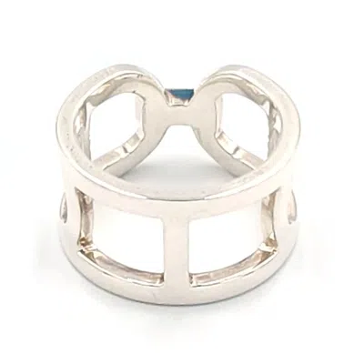 Pre-owned Hermes Silver Sterling Silver 925 Band Ring ()