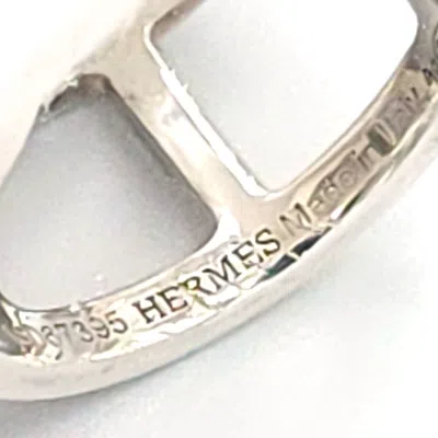Pre-owned Hermes Silver Sterling Silver 925 Band Ring ()