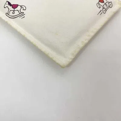 Pre-owned Hermes White Canvas Clutch Bag Pouch ()