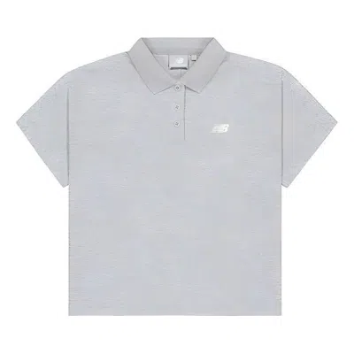 New Balance (wmns)  Short Sleeve Polo 'grey' In Gray