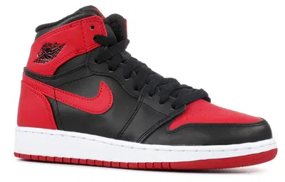 Air Jordan (gs)  1 Retro High Og 'bred' 2013 In Red