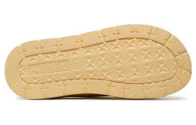 Puma Mayze Stack Injex "light Straw" Slides In Yellow