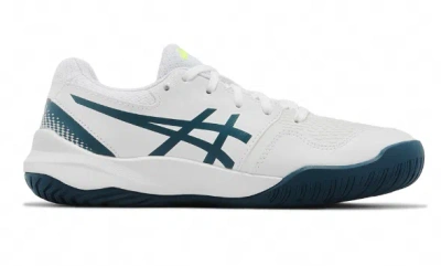 Asics (gs)  Gel Resolution 9 'white Restful Teal'