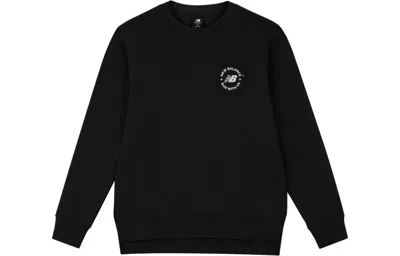 New Balance Logo Pullover Sweatshirt 'black White'
