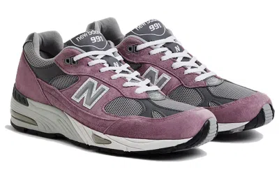 New Balance 991 Made In England 'pink Suede' In Purple