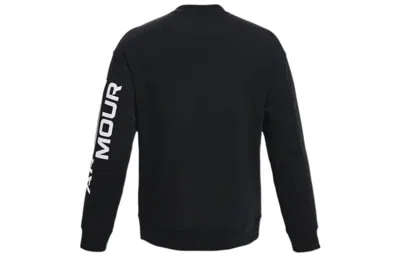 Under Armour Summit Knit Graphic Crew Sweatshirt 'black White'