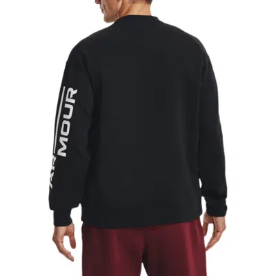 Under Armour Summit Knit Graphic Crew Sweatshirt 'black White'