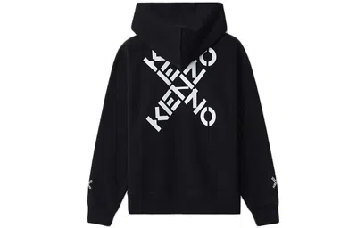 Kenzo (wmns)  Fw20 Alphabet Printing Hooded Zipper Hoodie Black