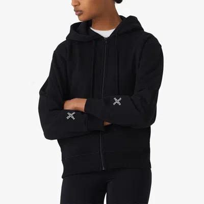 Kenzo (wmns)  Fw20 Alphabet Printing Hooded Zipper Hoodie Black