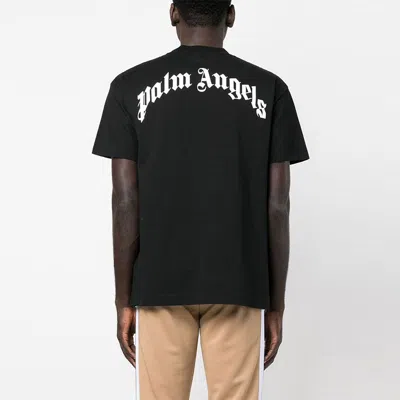 Palm Angels Broken Bear Logo Graphic T-shirt In Black