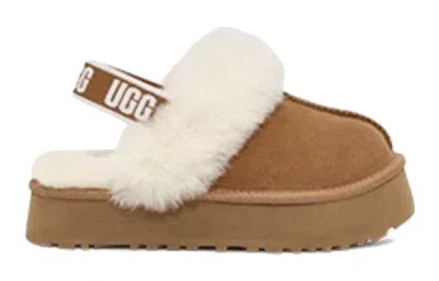 Ugg Funkette Platform Mules In Brown