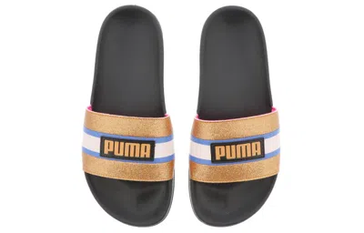 Puma (wmns)  Leadcat Ftr 90s Pop Slide Gold/black In Multi