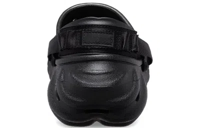 Crocs Echo Logo-embossed Clogs In Black